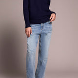 Tribal V-Neck Full Zip Sweater