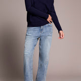Tribal V-Neck Full Zip Sweater