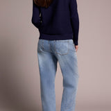 Tribal V-Neck Full Zip Sweater