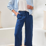 Tribal Audrey Wide Crop Jogger