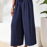 Tribal Flowy Crop Pant w/Back Elastic