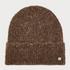 Brown toque with multi coloured speckles photographed on a light background.