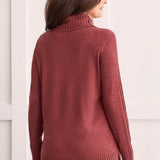 This sweater will instantly win you over with its chic cowl neckline and blended yarn fabric that cloaks you in comfort.