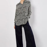 Apricot Art Deco Paisley Sheer Shirt