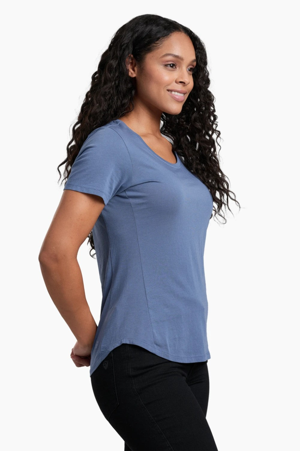 The ARABELLA™ SCOOP Short Sleeve is the perfect remedy for warm summer temperatures. Breathable 100% GOTS-certified organic cotton delivers ultra-soft, lightweight comfort when you need it most. A stylish scoop neckline and curved bottom hem elevate the ARABELLA to the next level.