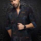 Made using a newly developed weaving technique, creating a revolutionary stretch fabric. Cool fabric and 360° freedom of movement for unparalleled comfort.

This is a collection of comfortable, performance stretch, fashionable dressy and casual shirts. Stand out from the crowd, thanks to Au Noirs cleaver use of contrasting patterns and sophisticated details. Comfortable with a high quality, performance stretch cotton fabric.&nbsp;