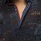 Made using a newly developed weaving technique, creating a revolutionary stretch fabric. Cool fabric and 360° freedom of movement for unparalleled comfort.

This is a collection of comfortable, performance stretch, fashionable dressy and casual shirts. Stand out from the crowd, thanks to Au Noirs cleaver use of contrasting patterns and sophisticated details. Comfortable with a high quality, performance stretch cotton fabric.&nbsp;