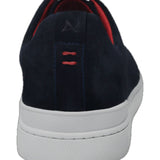 Discover our elegant navy blue suede sneaker, designed to combine comfort and versatility. The shoe features a vibrant red trim that adds a splash of color, making it a perfect choice for casual outings or sporting activities. Made from high-quality materials, this sneaker ensures durability while offering a comfortable fit for all-day wear. Enhance your shoe collection with this modern, chic design.