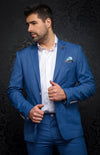 Blazer Fashionable and stretchy for men. Stand out with our sophisticated details and patterned lining. Comfortable with a premium fabric blend offering confidence and freedom of movement. 