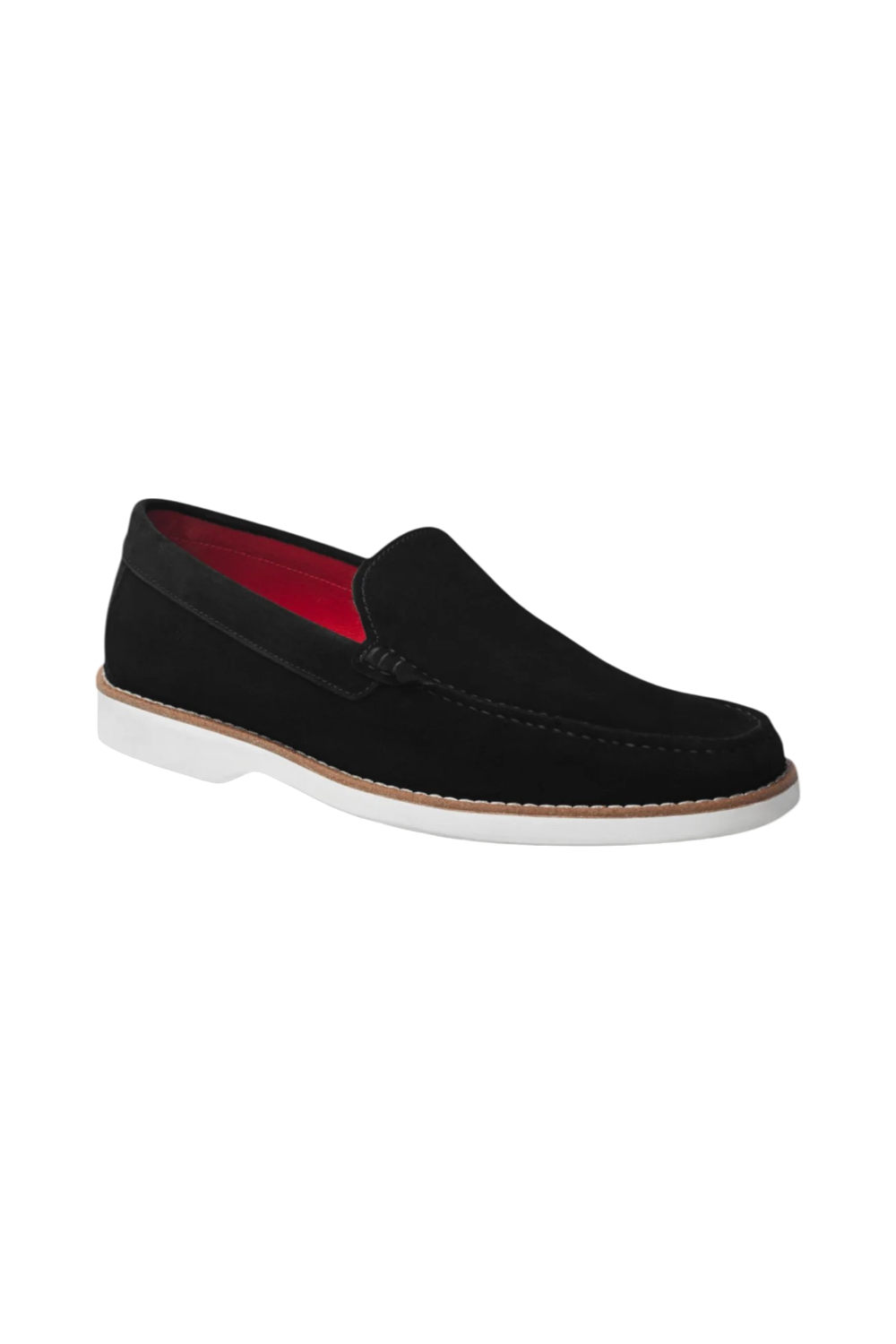 This elegant and refined black loafer features a bold red sole, adding a modern touch to a classic design. Crafted from high-quality materials, it offers optimum comfort while being perfect for both formal and casual occasions. Its timeless style makes it a must-have for any sophisticated wardrobe.