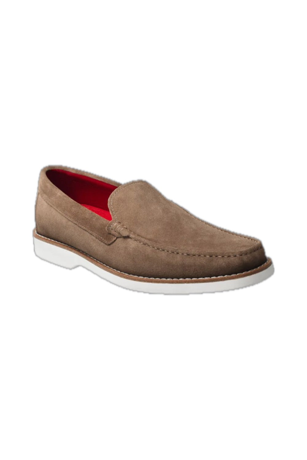 This elegant and refined tan loafer features a bold red sole, adding a modern touch to a classic design. Crafted from high-quality materials, it offers optimum comfort while being perfect for both formal and casual occasions. Its timeless style makes it a must-have for any sophisticated wardrobe.