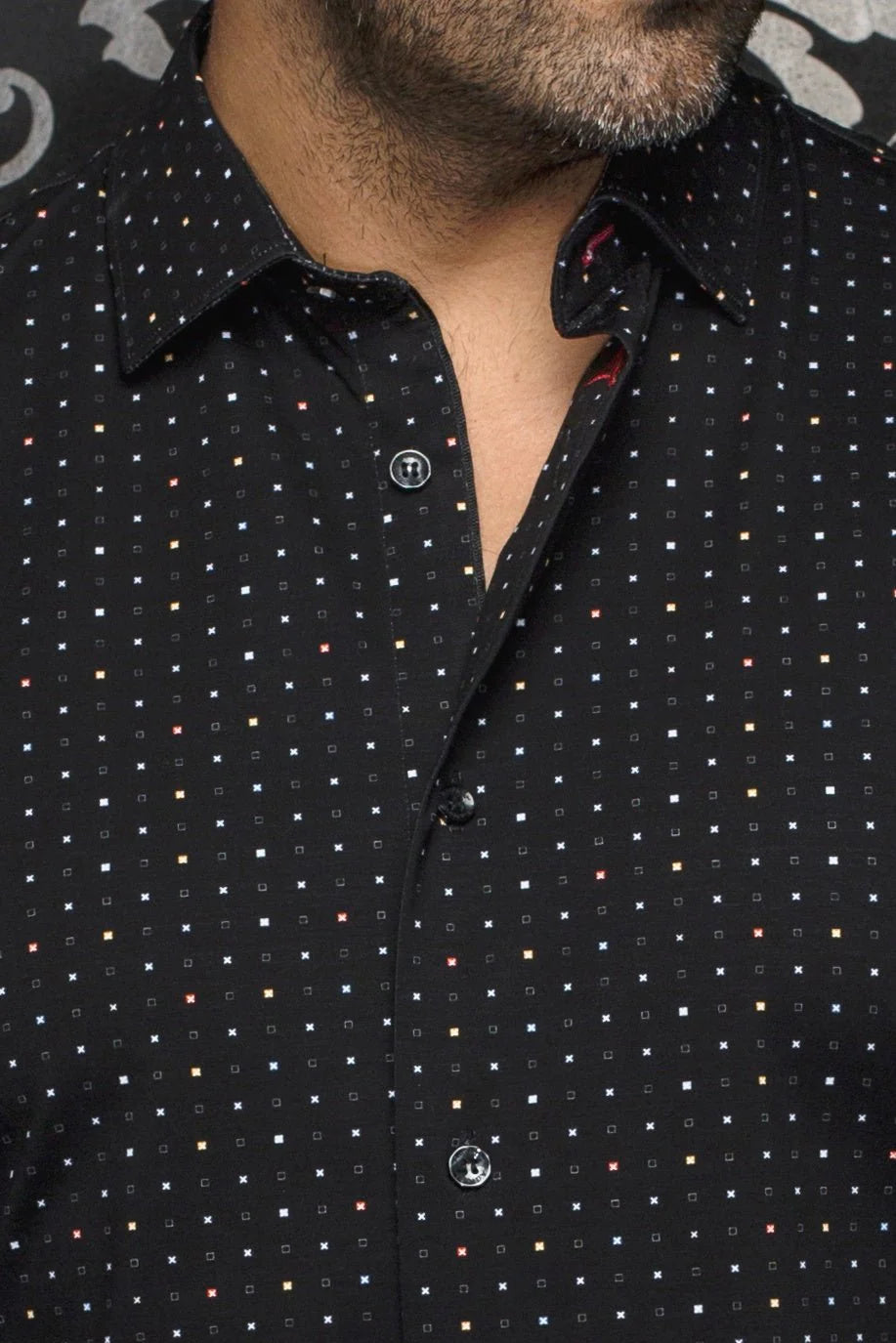 This is a collection of comfortable, performance stretch, fashionable dressy and casual shirts. Stand out from the crowd, thanks to Au Noirs cleaver use of contrasting patterns and sophisticated details. Comfortable with a high quality, performance stretch cotton fabric.&nbsp;