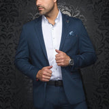 Blazer Fashionable and stretchy for men. Stand out with our sophisticated details and patterned lining. Comfortable with a premium fabric blend offering confidence and freedom of movement.&nbsp;