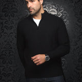 The VOGAR sweater is carefully crafted from a blend of&nbsp;of&nbsp;merino wool blend. It features a stand-up collar, rib-knit cuffs and Size for a comfortable fit, and a 1/4 metal zipper for refined, sporty style. The sweater is made from a high-twist yarn, which not only enhances its durability, but also enables breathability and makes it hygroscopic, capable of effectively managing moisture.