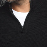 The VOGAR sweater is carefully crafted from a blend of&nbsp;of&nbsp;merino wool blend. It features a stand-up collar, rib-knit cuffs and Size for a comfortable fit, and a 1/4 metal zipper for refined, sporty style. The sweater is made from a high-twist yarn, which not only enhances its durability, but also enables breathability and makes it hygroscopic, capable of effectively managing moisture.