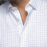 This is a collection of comfortable, performance stretch, fashionable dressy and casual shirts. Stand out from the crowd, thanks to Au Noirs cleaver use of contrasting patterns and sophisticated details. Comfortable with a high quality, performance stretch cotton fabric.&nbsp;