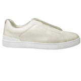 Enhance your casual footwear collection with these white leather slip-on sneakers, designed for comfort and style. Crafted from high-quality leather, these sneakers offer a sleek, modern aesthetic, making them versatile for a variety of outfits. The slip-on design ensures easy wear, while the cushioned insole offers all-day comfort. Perfect for a casual day or a quick run, these sneakers are an essential addition to your wardrobe.