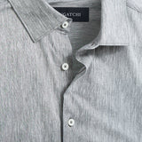 Bugatchi Miles Chambray Print OoohCotton Short Sleeve Shirt
