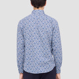 The JULES abstract print OoohCotton® shirt features a hidden button-down collar, adjustable notched cuffs, mother-of-pearl buttons, and a curved hem perfect for wearing tucked or untucked. Pair it with tailored trousers, chinos or jeans to look and feel your best every time. OoohCotton® is a performance, double-mercerized, wrinkle-resistant, breathable, and easy-care cotton blend with 8-way stretch, quick-dry, and thermal comfort properties.