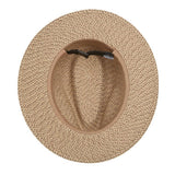 Beige hat on a white background
