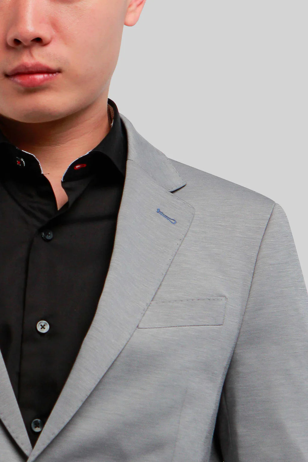 Sporty enough to wear with a t-shirt or knit, and dressy enough to wear with a woven shirt; this blazer breaks the mold of a traditional black jacket. 