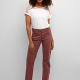 Discover the exceptional comfort and style of the Cream Ann Straight Leg Twill - Coco Fit. Made with a high-quality cotton blend, these coloured denim pants offer a luxurious feel and a flattering fit. Perfect for any casual occasion, these pants are a must-have for any wardrobe.