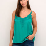 A basic wardrobe essential with an elevated look! The Cream Anna Top is a cami you’re sure to love – it features a gorgeous green colour and its comfortable, adjustable straps make it a top that's sure to win you over. Classy enough for a meeting, yet fun enough for drinks with friends? Yes please!