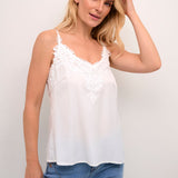 A basic wardrobe essential with an elevated look! The Cream Anna Top is a cami you’re sure to love – it features a classic colour and its comfortable, adjustable straps make it a top that's sure to win you over. Classy enough for a meeting, yet fun enough for drinks with friends? Yes please!