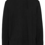 Black sweater on a white background
