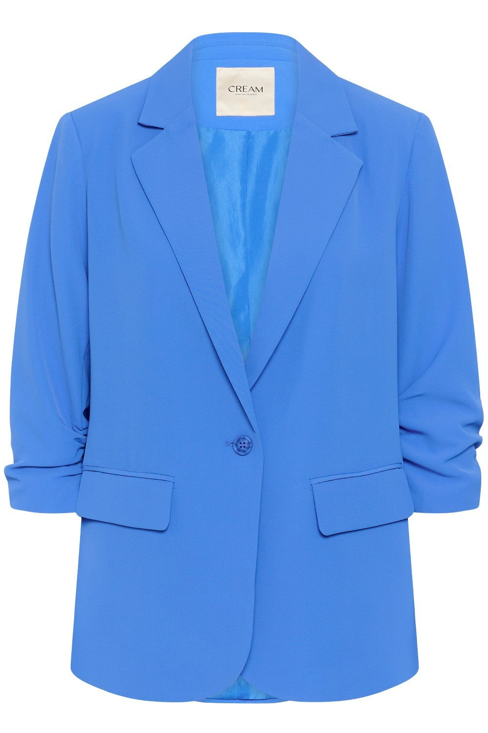 Blue blazer on a white background