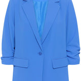 Blue blazer on a white background