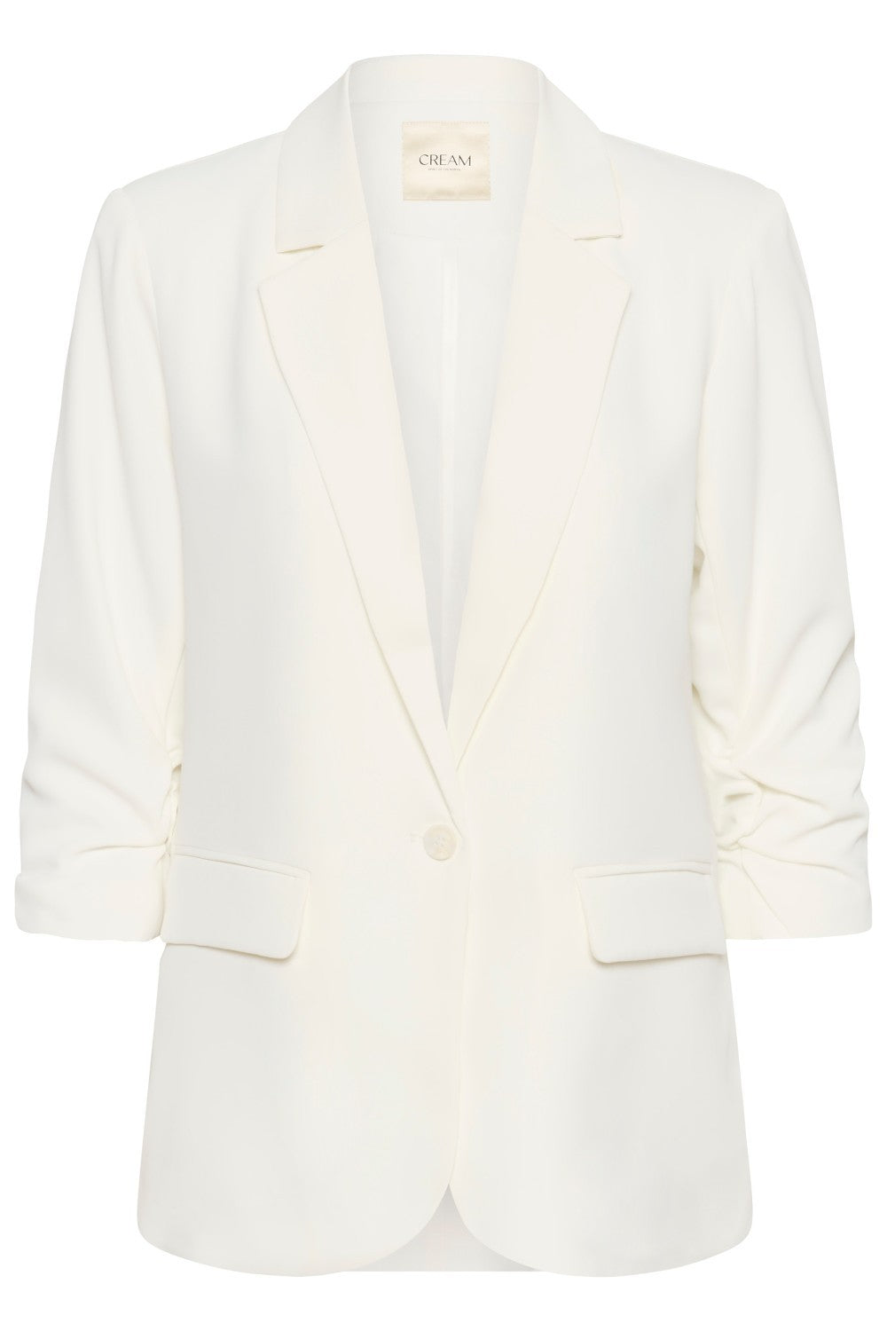 White blazer on a white background