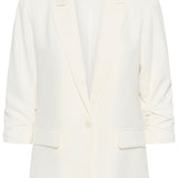 White blazer on a white background
