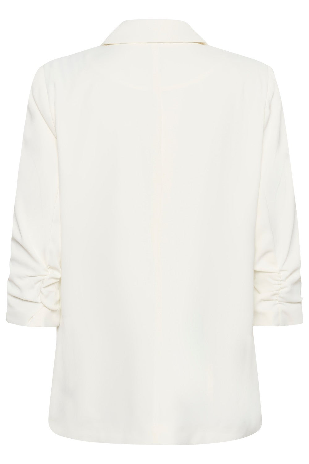 White blouse with a collar on a white background