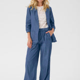 Cream Tallie Cocamia Denim Blazer