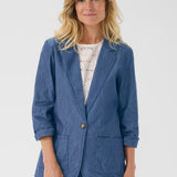 Cream Tallie Cocamia Denim Blazer