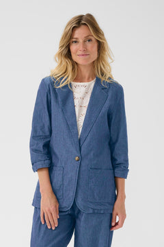 Cream Tallie Cocamia Denim Blazer