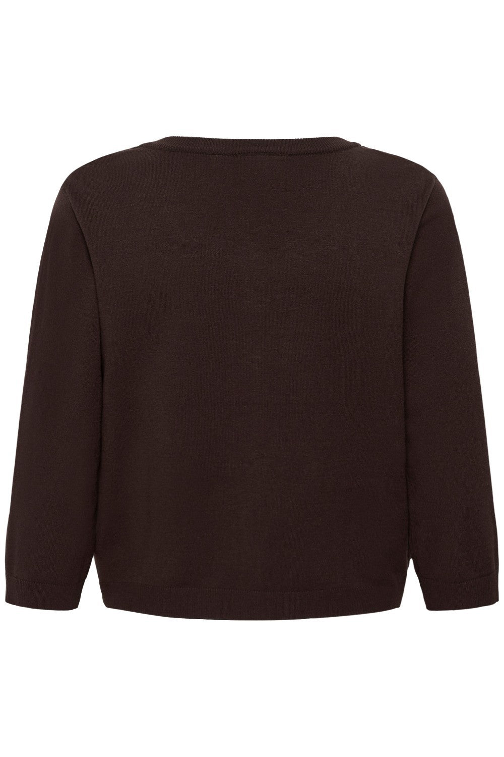 Brown sweater on a white background