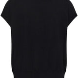 Black t-shirt on a white background