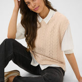Cream Gattie Knit Slipover