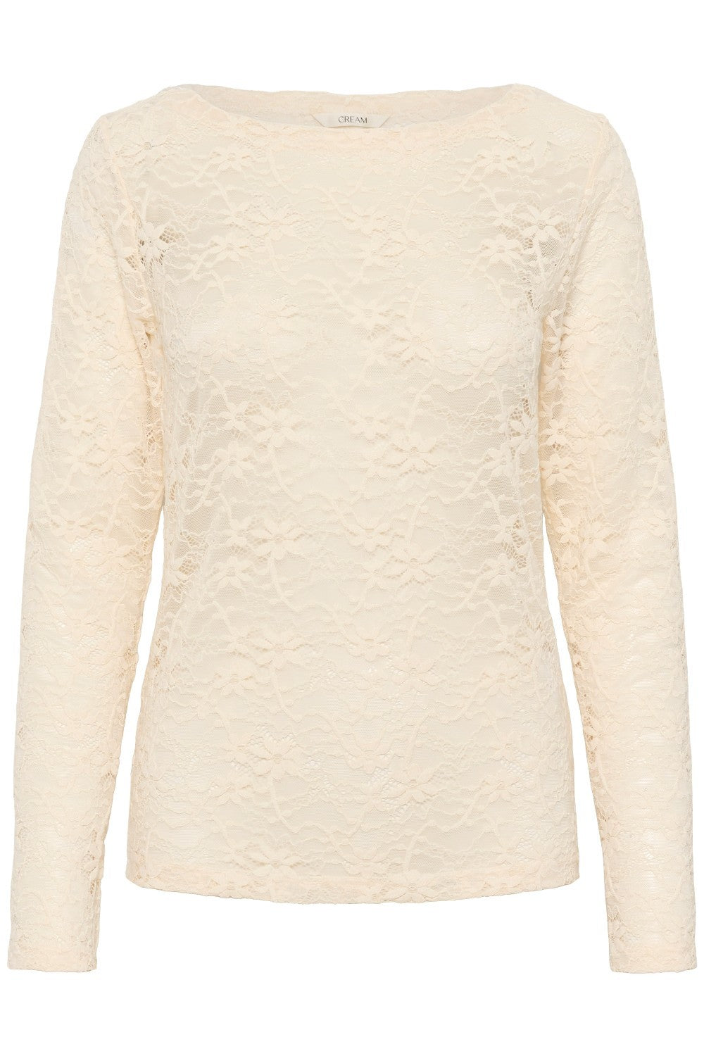 Beige textured sweater on a white background
