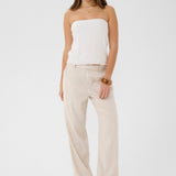 The Cream June Pant is your summer wardrobe essential. This lightweight linen blend dress pant offers breathable comfort without sacrificing polish. Designed to move with you through warm months while maintaining a refined, put-together look.