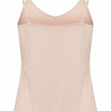 The Cream Lissandra Sliptop is an essential everyday cami designed for versatile layering. This sophisticated piece provides extra coverage beneath sheer tops while maintaining a sleek silhouette. The neutral tone ensures seamless integration with your existing wardrobe, making it an indispensable foundation garment for creating polished, layered ensembles.