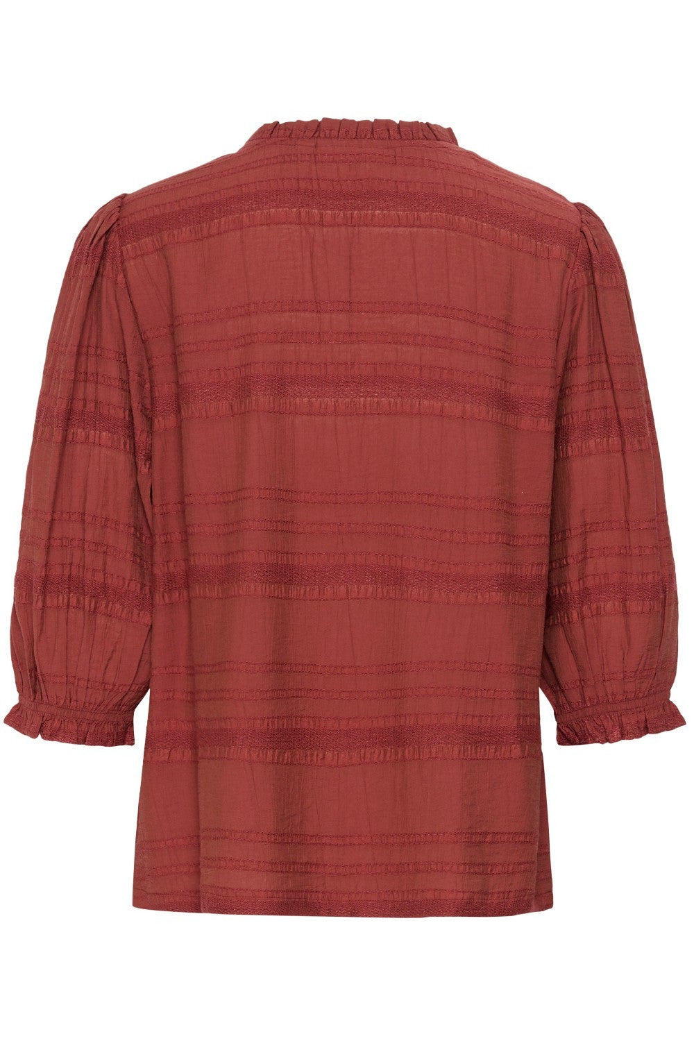 Red shirt on a white background