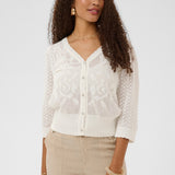 Effortless elegance meets everyday comfort in this 100% cotton cardigan. It features beautiful knit detailing and pretty buttons that add a touch of sophistication. 
