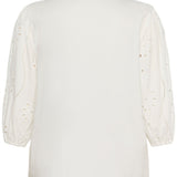 White blouse on a white background