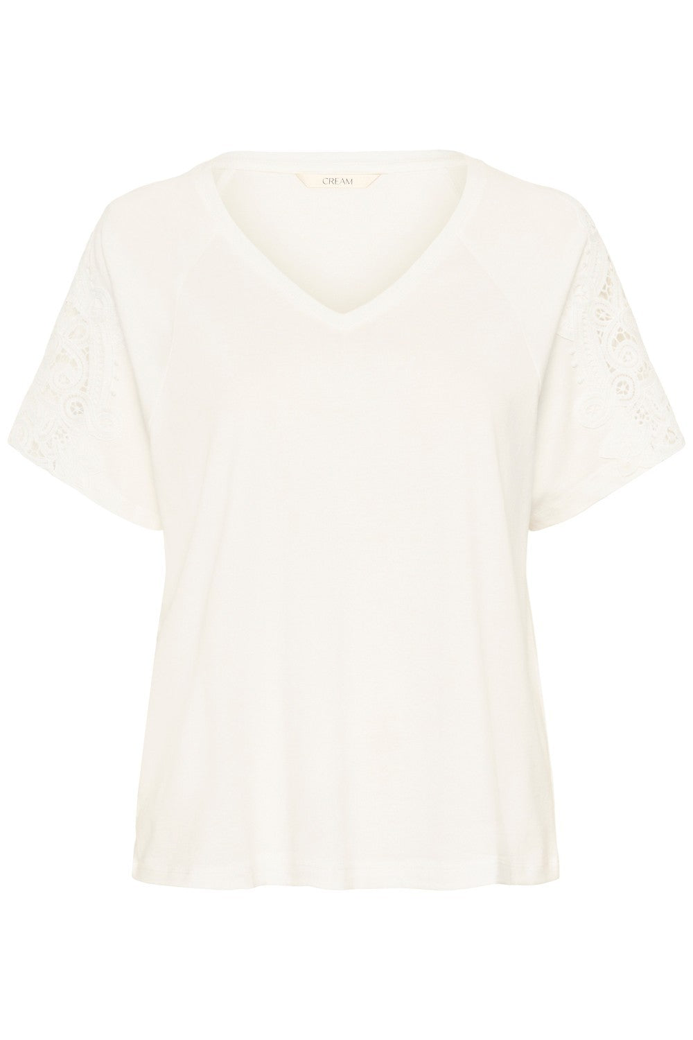 White t-shirt on a white background