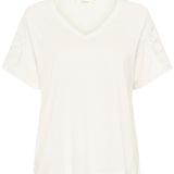 White t-shirt on a white background