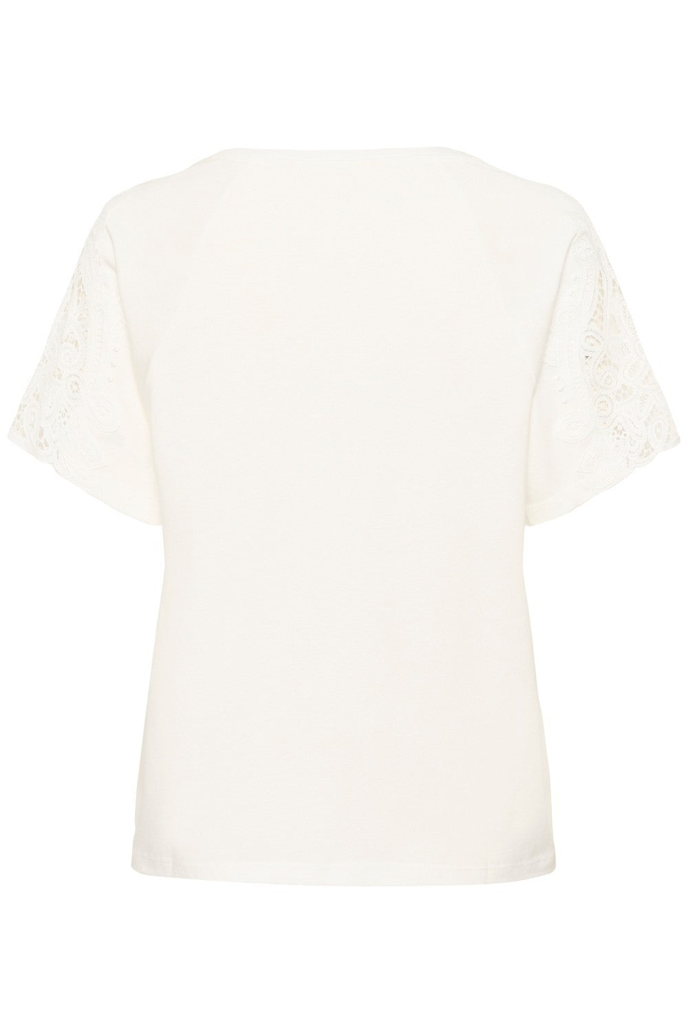 White t-shirt on a white background