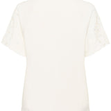White t-shirt on a white background